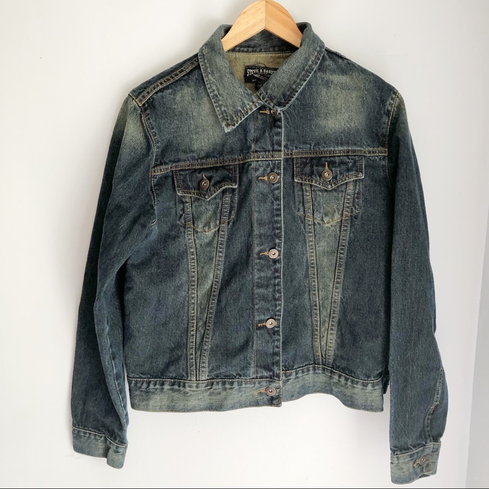 The original Steve & Barry’s denim jean jacket XL